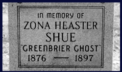 Zona Shue Grave Marker